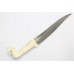 Dagger Knife wootz antique steel blade camel bone elephant face Handle P 232